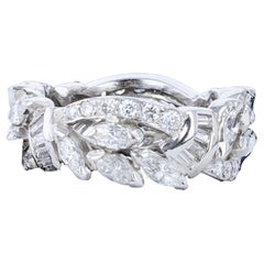 Vintage Platinum and Diamond Full Eternity Band