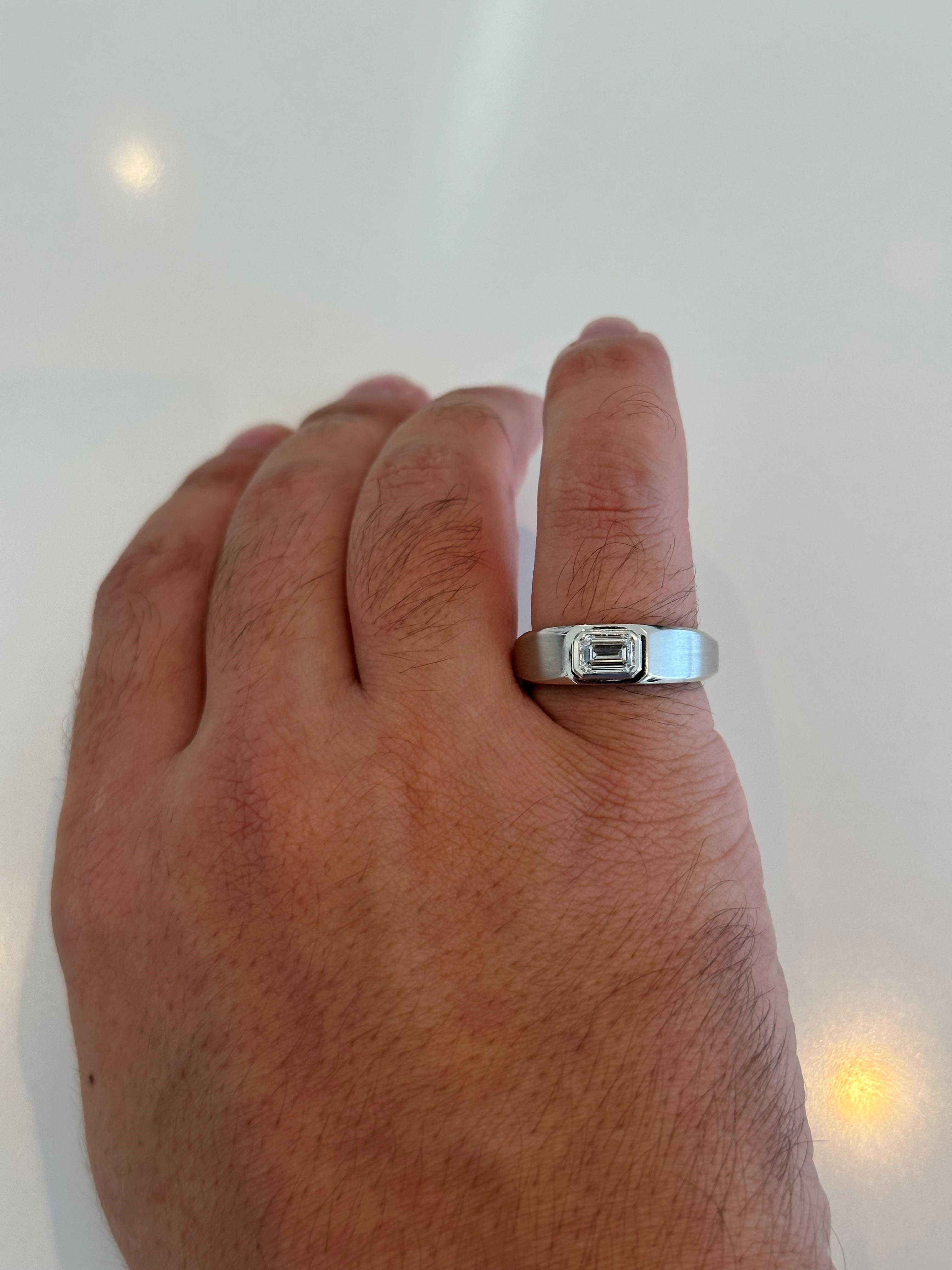mens diamond platinum ring