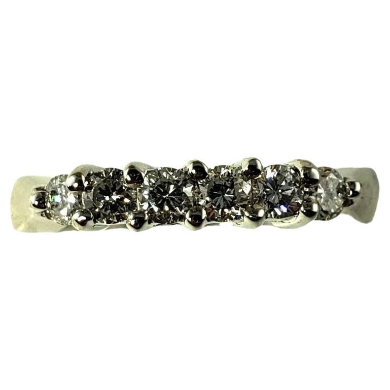 Platinum and Diamond Ring Band Size 5.25 For Sale