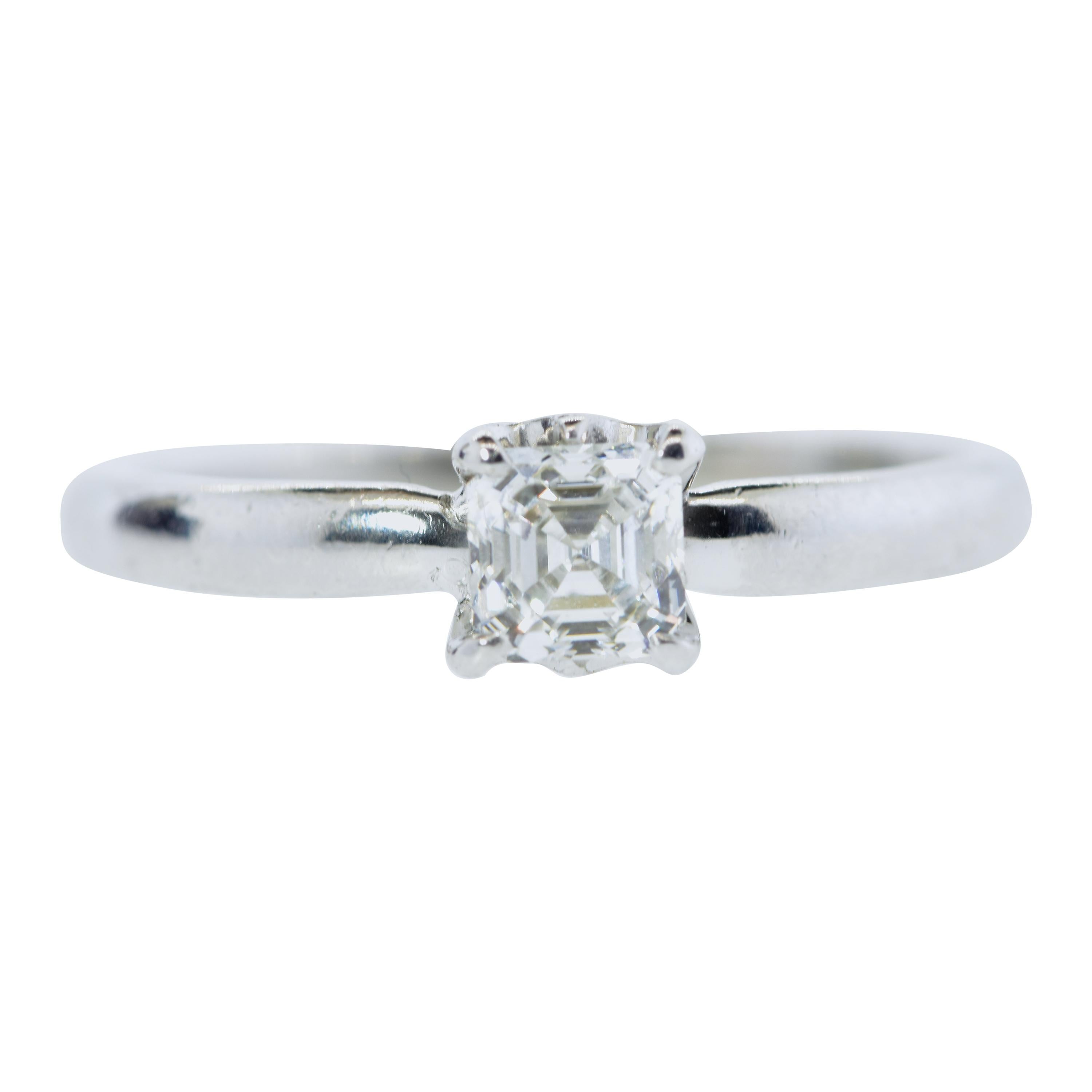 Platinum and Diamond Ring by De Beers For Sale