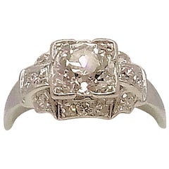 Platinum and Diamond Ring