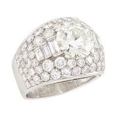 Ring "Trombino" aus Platin und Diamanten:: Bulgari