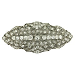 Platinum and Diamond Vintage Brooch