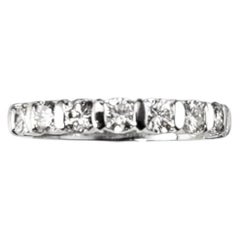 Ehering aus Platin und Diamanten, Ringgröße 3,75 #25501