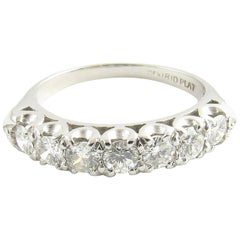 Vintage Platinum and Diamond Wedding Band