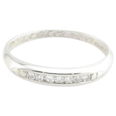 Platinum and Diamond Wedding Band Ring