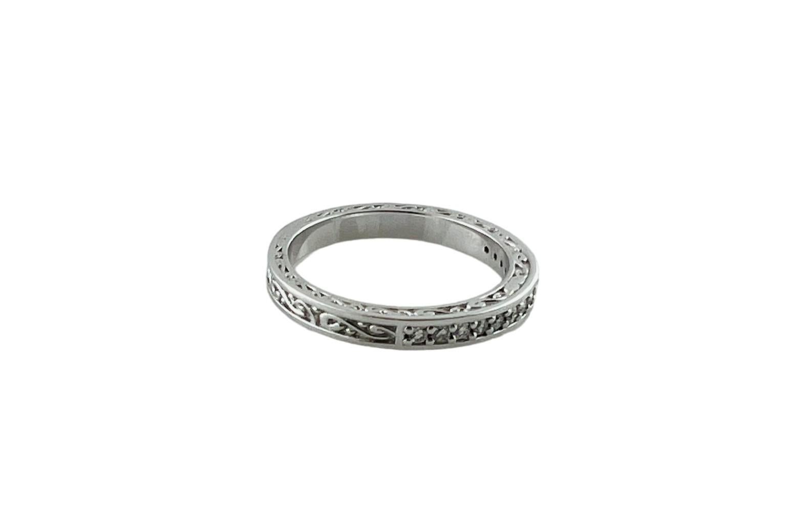 Anello in platino e diamanti misura 5,5 #16632 In condizioni buone in vendita a Washington Depot, CT