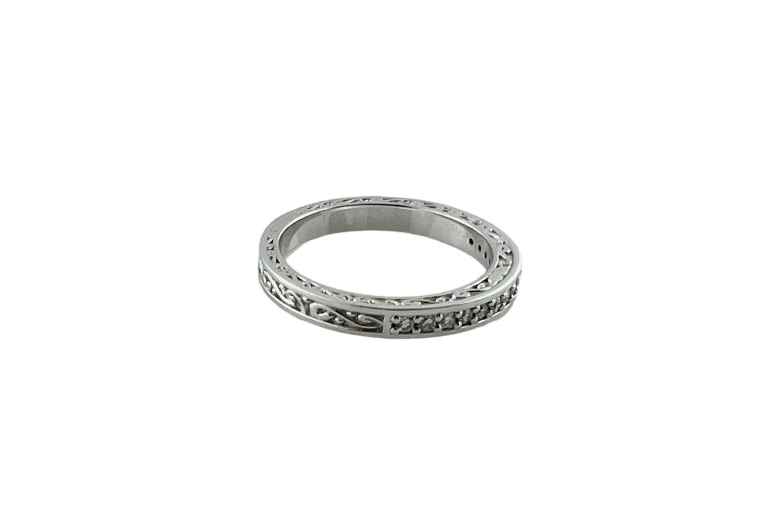 Alliance en platine et diamants taille 5,5 n° 16332 Pour femmes en vente