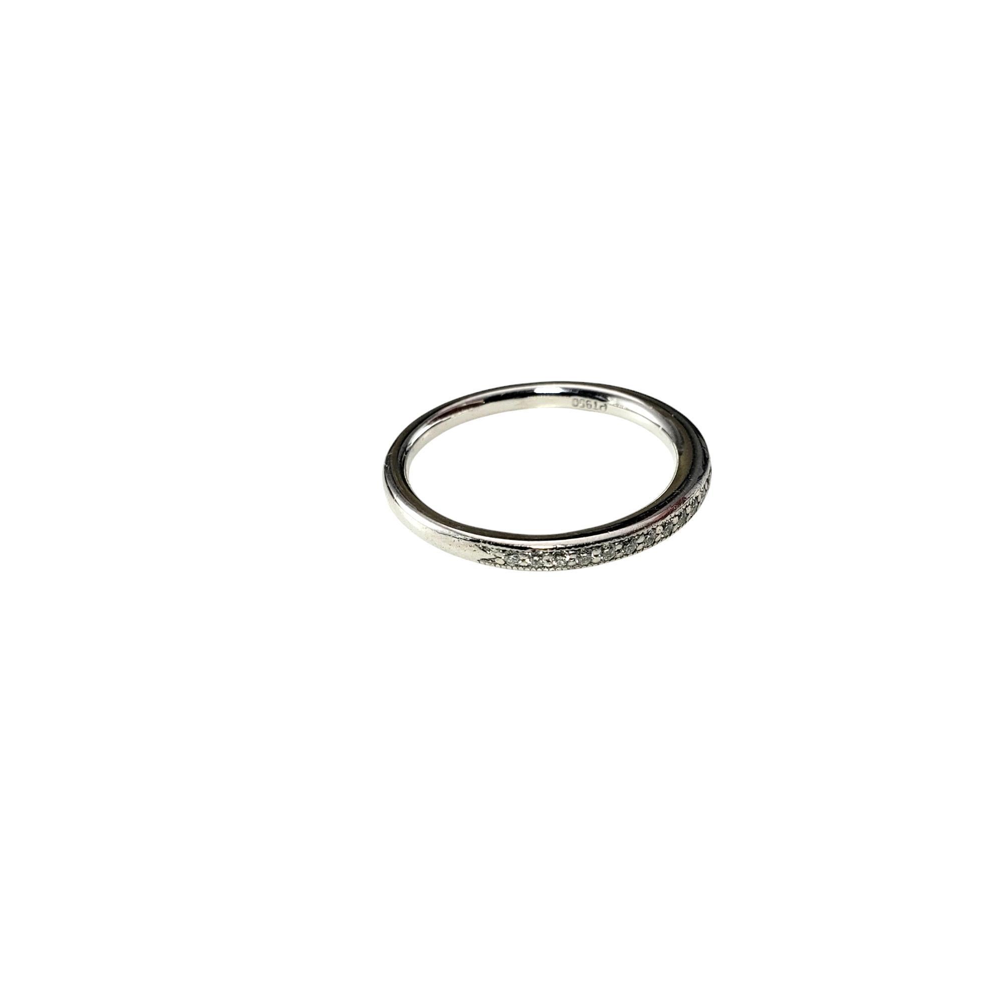 Taglio brillante Anello in platino e diamanti misura 5,75 #20042 in vendita