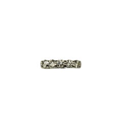 Platinum and Diamond Wedding Band Ring Size 6.25 #21191