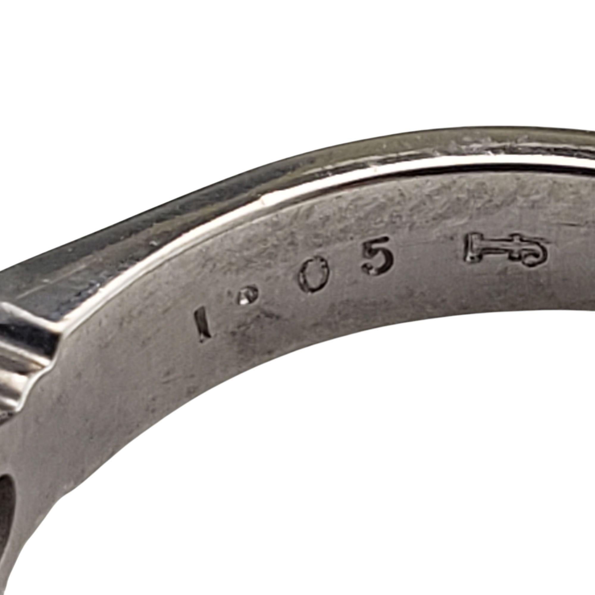 Women's Platinum and Diamond Wedding Band Ring Size 6.25 #21191 For Sale