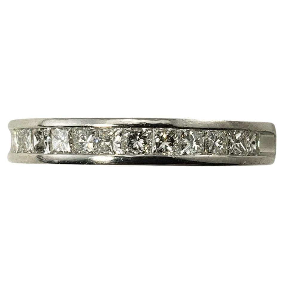 Platinum and Diamond Wedding Band Ring For Sale