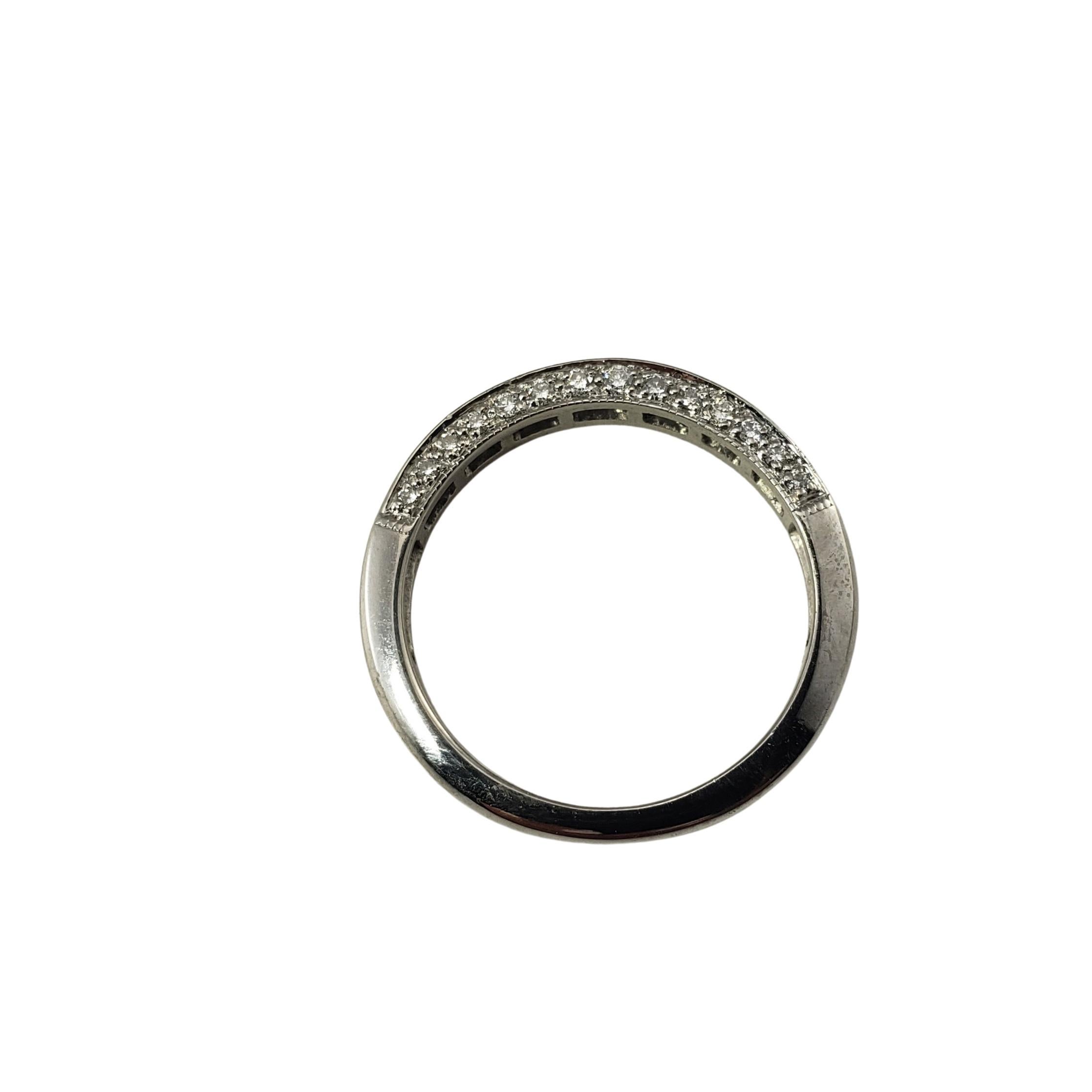 Princess Cut Platinum and Diamond Wedding Band Ring For Sale
