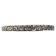 Vintage Platinum and Diamond Wedding Band Ring Size 7 #18421