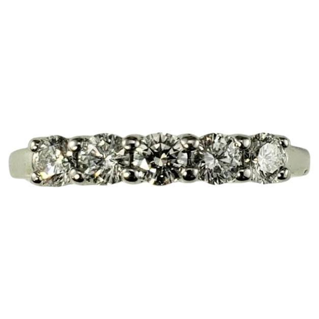 Alliance en platine et diamants taille 7,25 n°19493