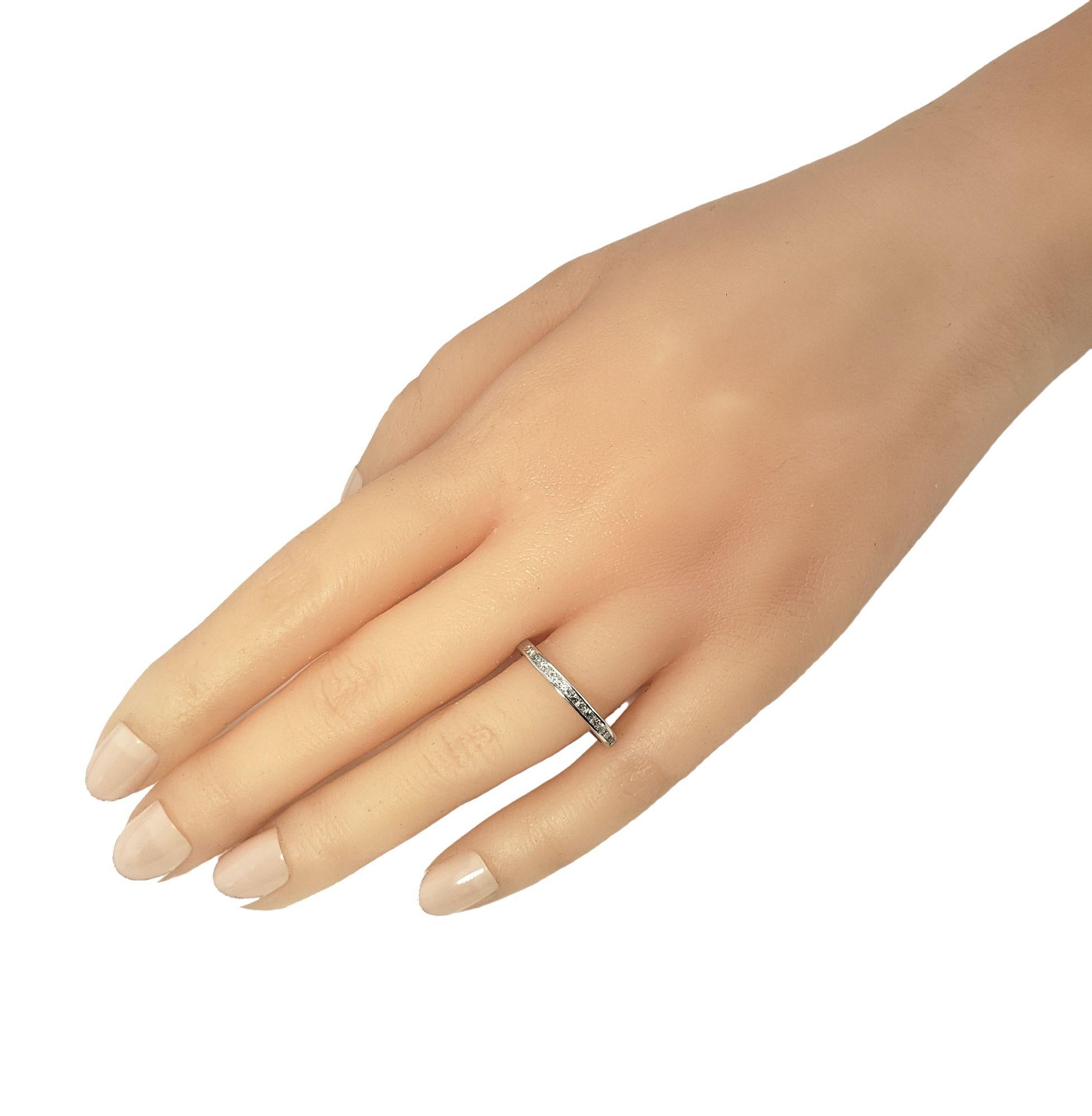 Women's Platinum and Diamond Wedding Band Ring