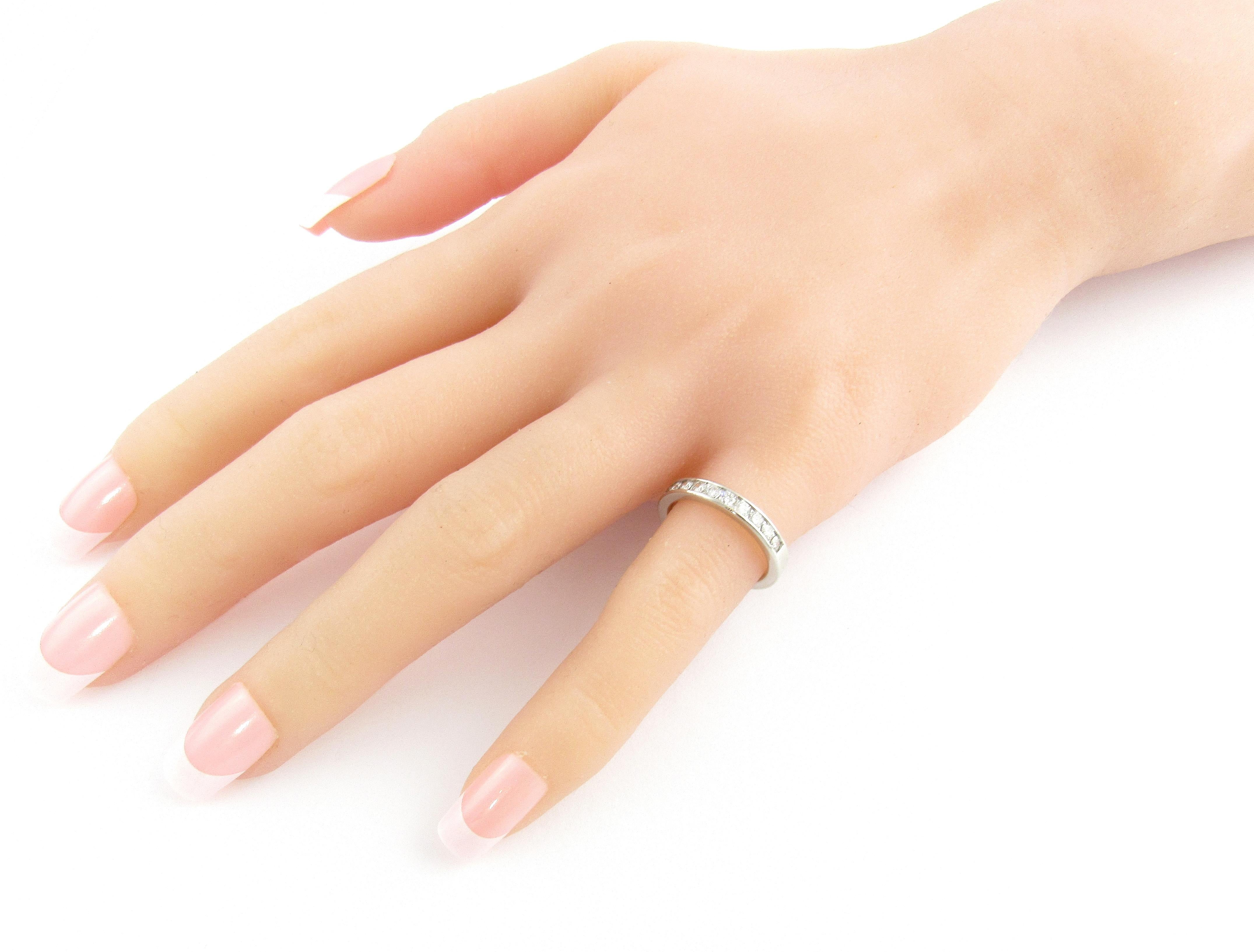 Platinum and Diamond Wedding Band 2