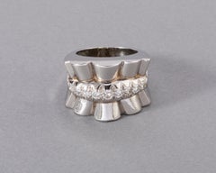 Platinum and Diamonds French Vintage Ring