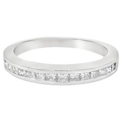 Anillo de Platino y Diamante Natural
