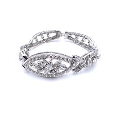 Armband aus Platin und Rhodium mit 10 Karat Diamanten