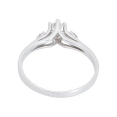 Platinum and Three-Stone Diamond Engagement Ring