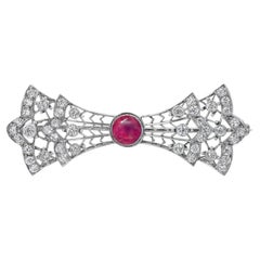 Ruby Brooches