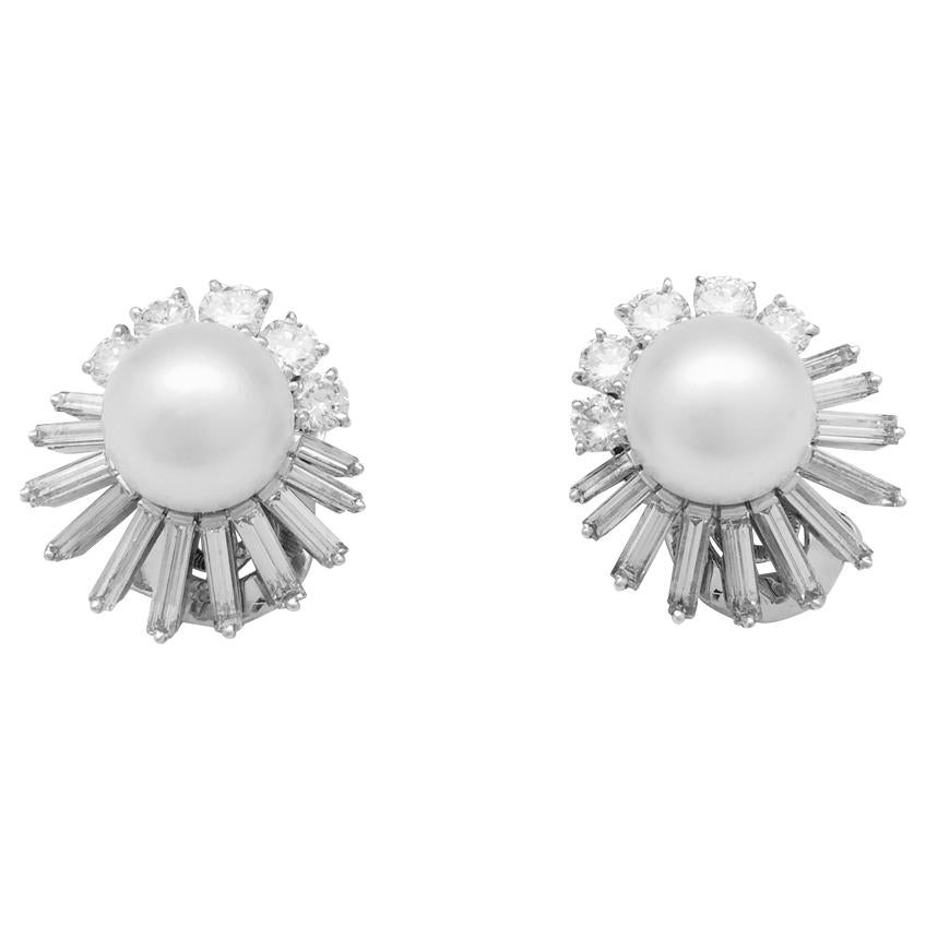M.Gérard Earrings, Diamonds and South Sea Pearls 2