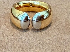 Platinum and yellow Gold Band Ring Georg Hornemann