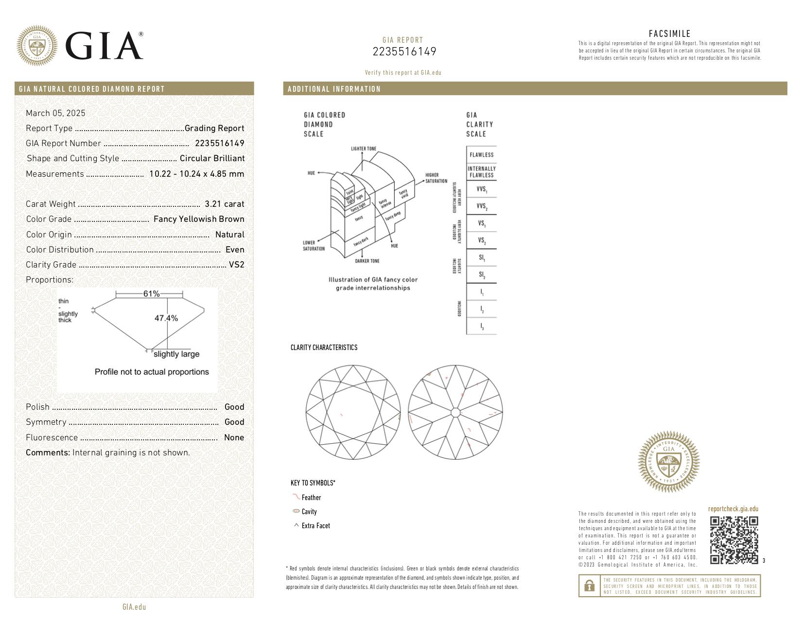 Platinum and Yellow Gold Ring Fancy Yellow 3.21 cts GIA and 2 trillion 1.20 cts For Sale 8