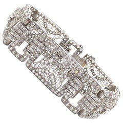 Platinum Antique Diamond Bracelet