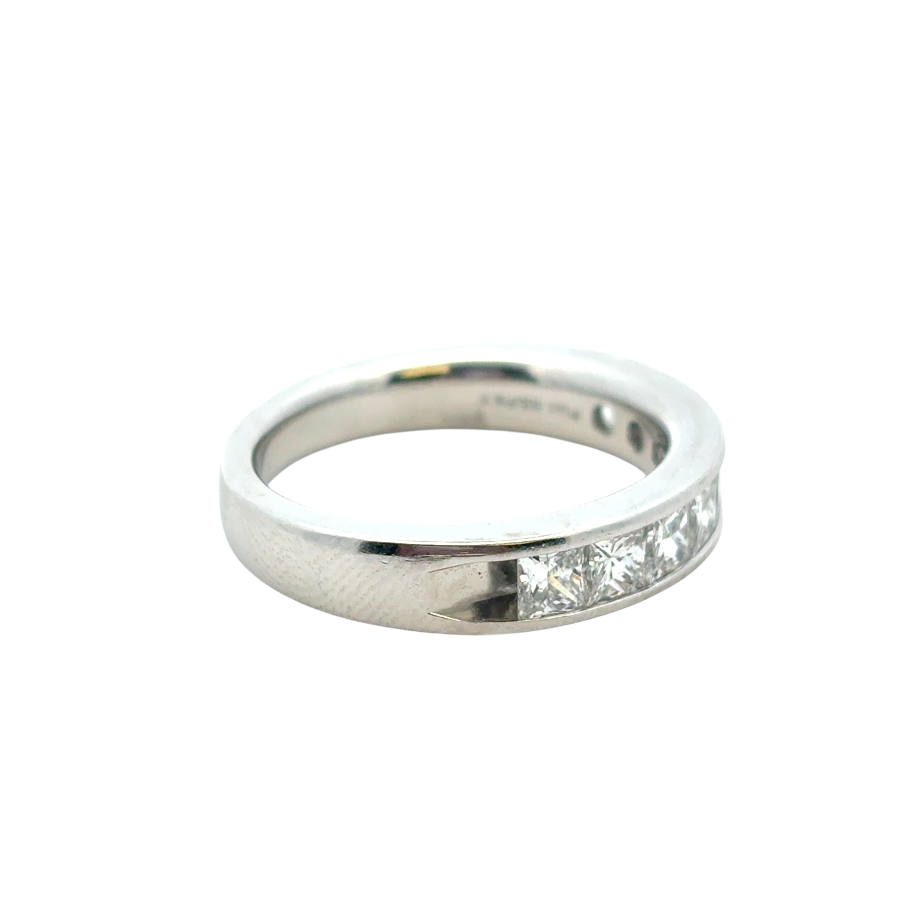 Platinum approx. 1.42ctw Diamond Wedding Band in vendita 4