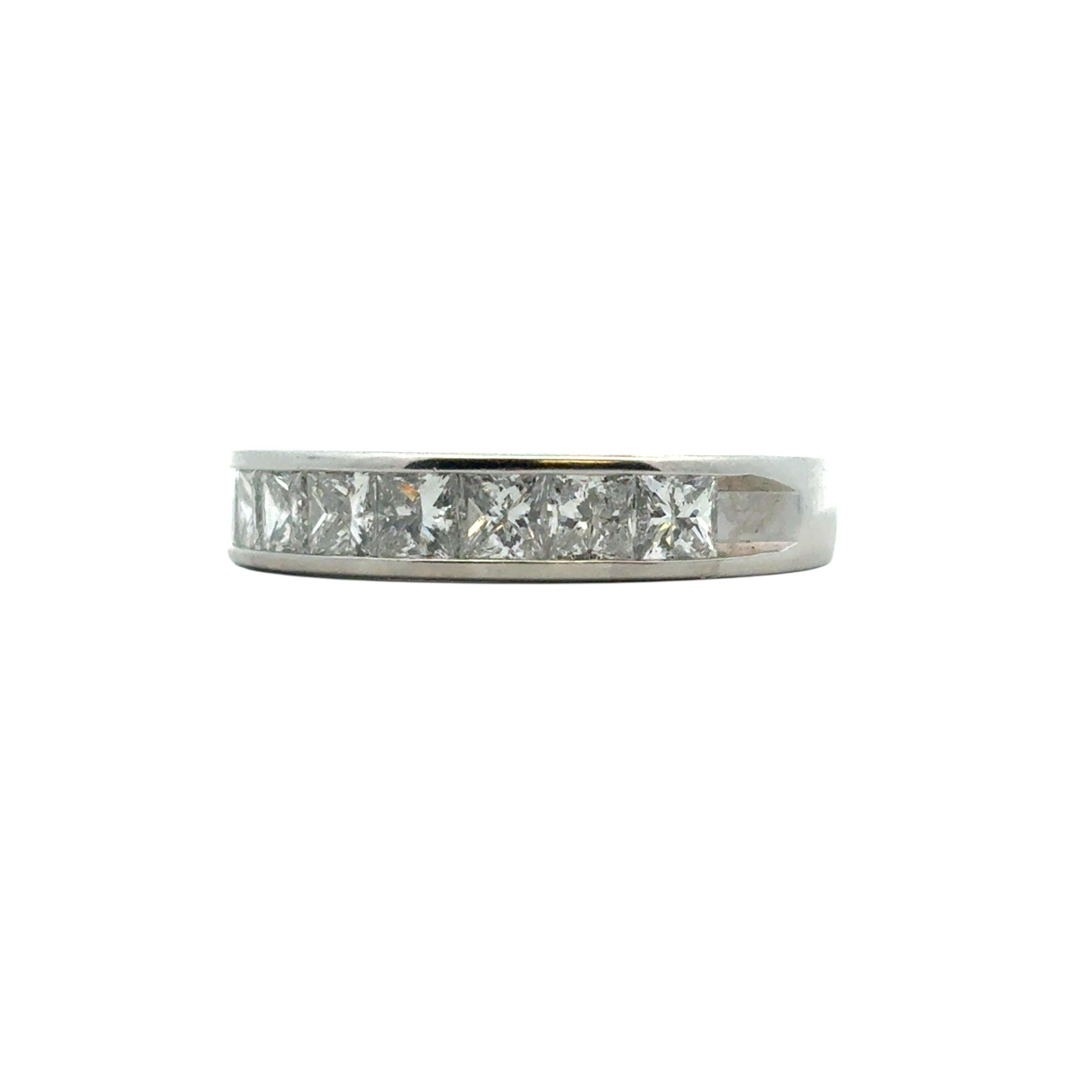 Platinum approx. 1.42ctw Diamond Wedding Band in vendita 2