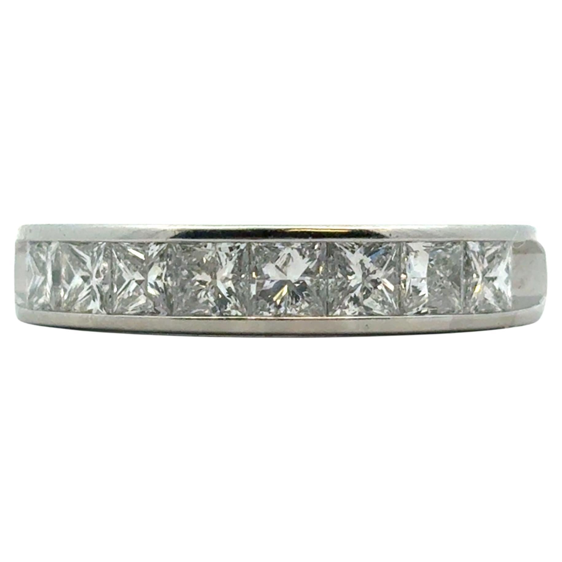 Platinum approx. 1.42ctw Diamond Wedding Band