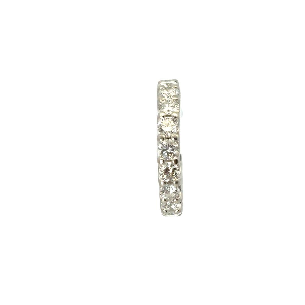 Anello di eternità in platino con diamante rotondo naturale da circa 2,09 ct. in vendita 1