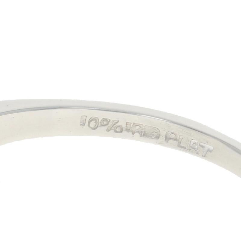 Bague de fiançailles en platine, aigue-marine et diamants 900 poire 1,45 ctw, taille 5 1/2 en vente 2