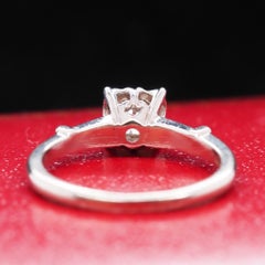 Platinum Art Deco .50 Carat Old European Brilliant Diamond Engagement Ring