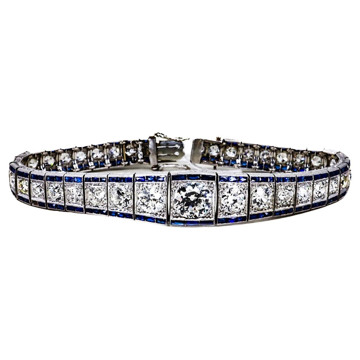 Platinum Art Deco Bracelet