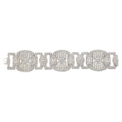 Platinum Art Deco Diamond Bracelet with 37.50 Ctw of Diamonds