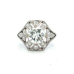 Platinum Art Deco Diamond Ring