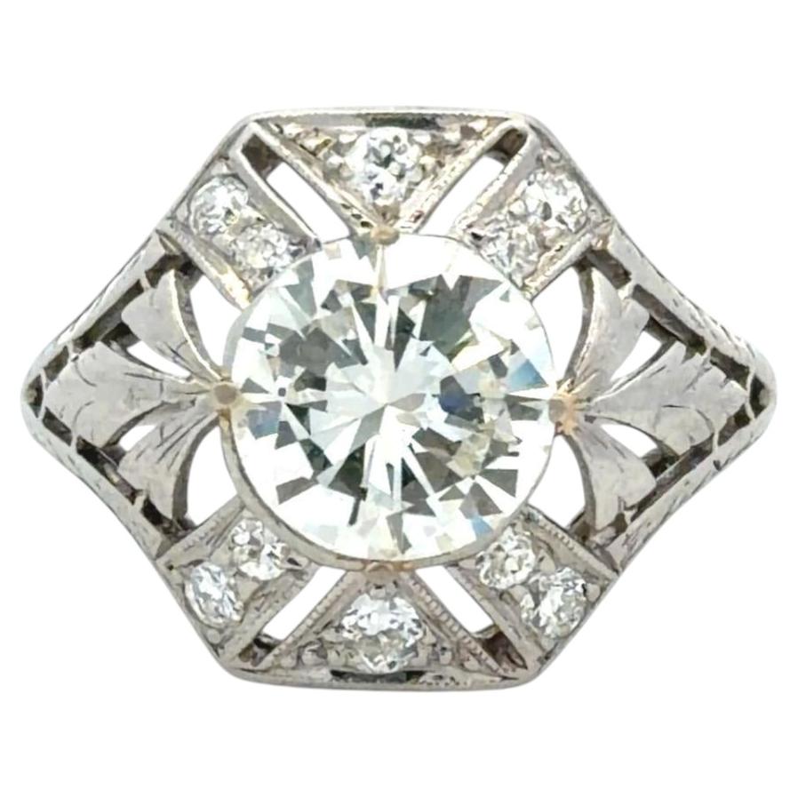 Platinum Art Deco Diamond Ring