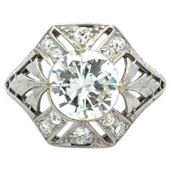 Platinum Art Deco Diamond Ring