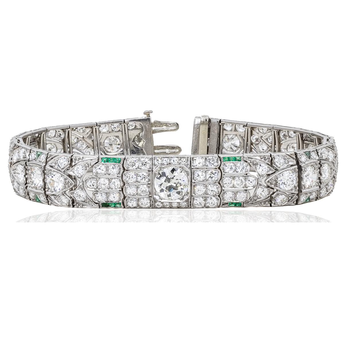 Platinum Art Deco period Bracelet For Sale 1