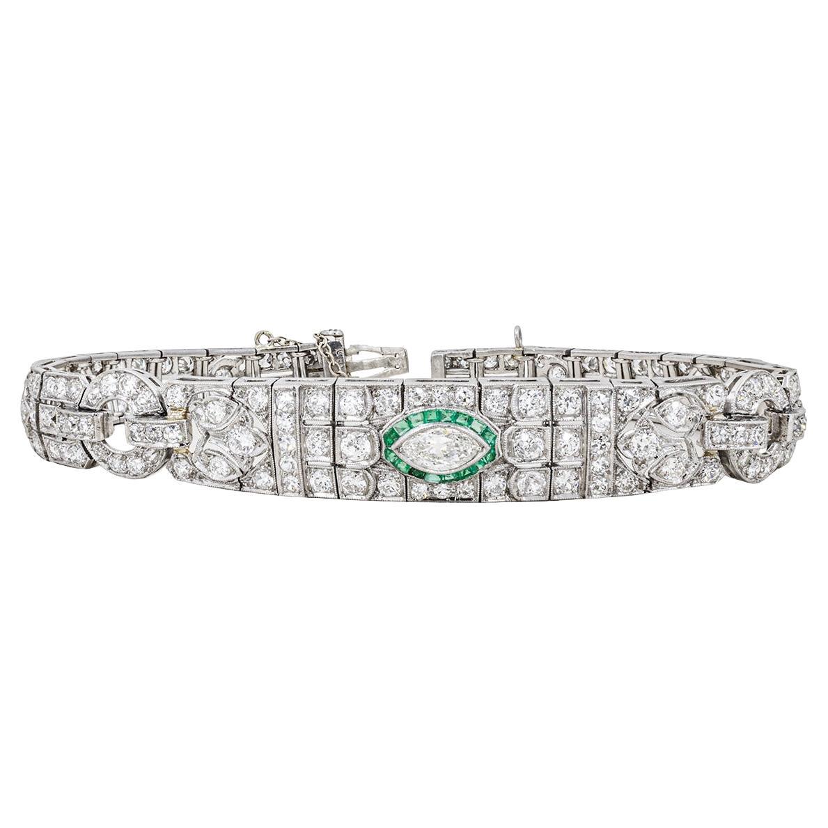 Platinum Art Deco Period Bracelet