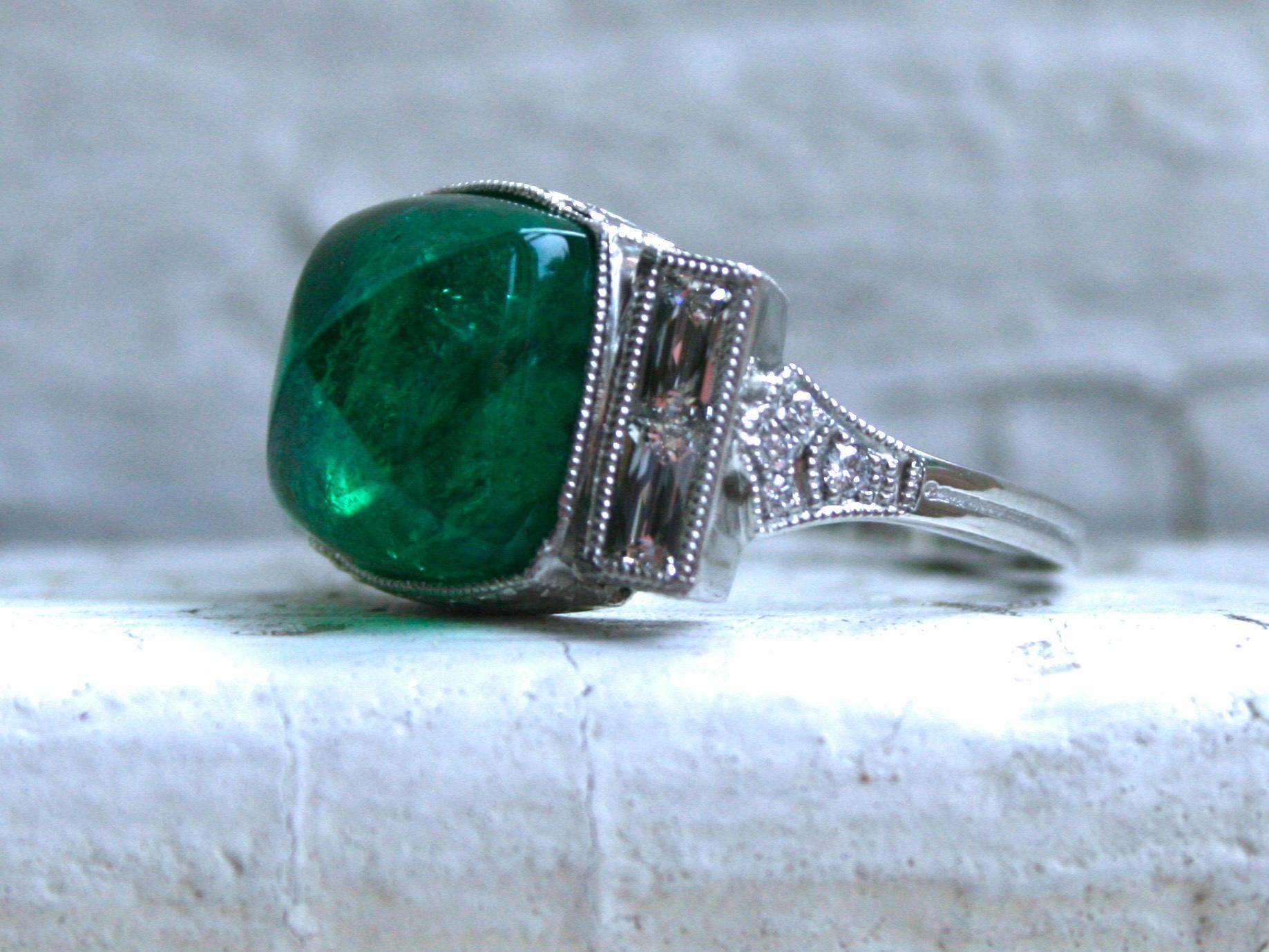 sugarloaf emerald ring