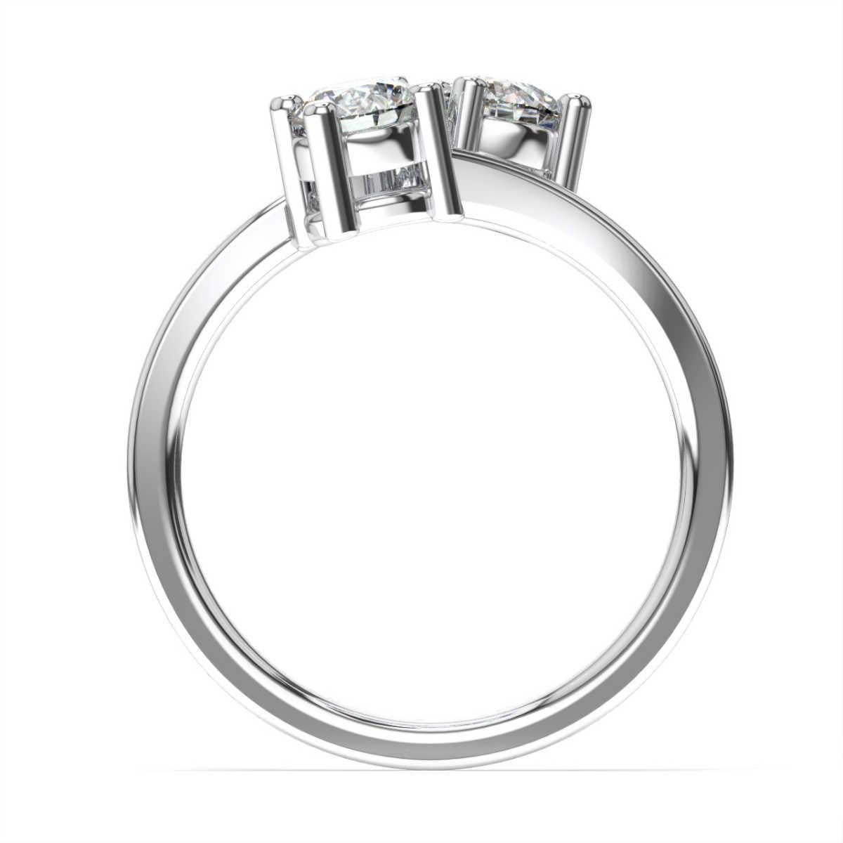 Dieser Ring enthält zwei perfekt aufeinander abgestimmte runde Diamanten von je 0,40 (0,80 ct. tw), die die tiefe Verbindung zwischen zwei Seelenverwandten symbolisieren. Erleben Sie den Unterschied!

Einzelheiten zum Produkt: 

Farbe des zentralen