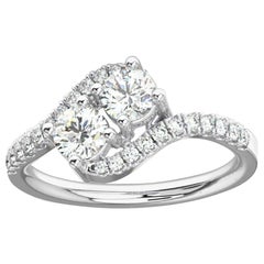 Platinum Artemis Micro Prong Diamond Ring '1 Carat'