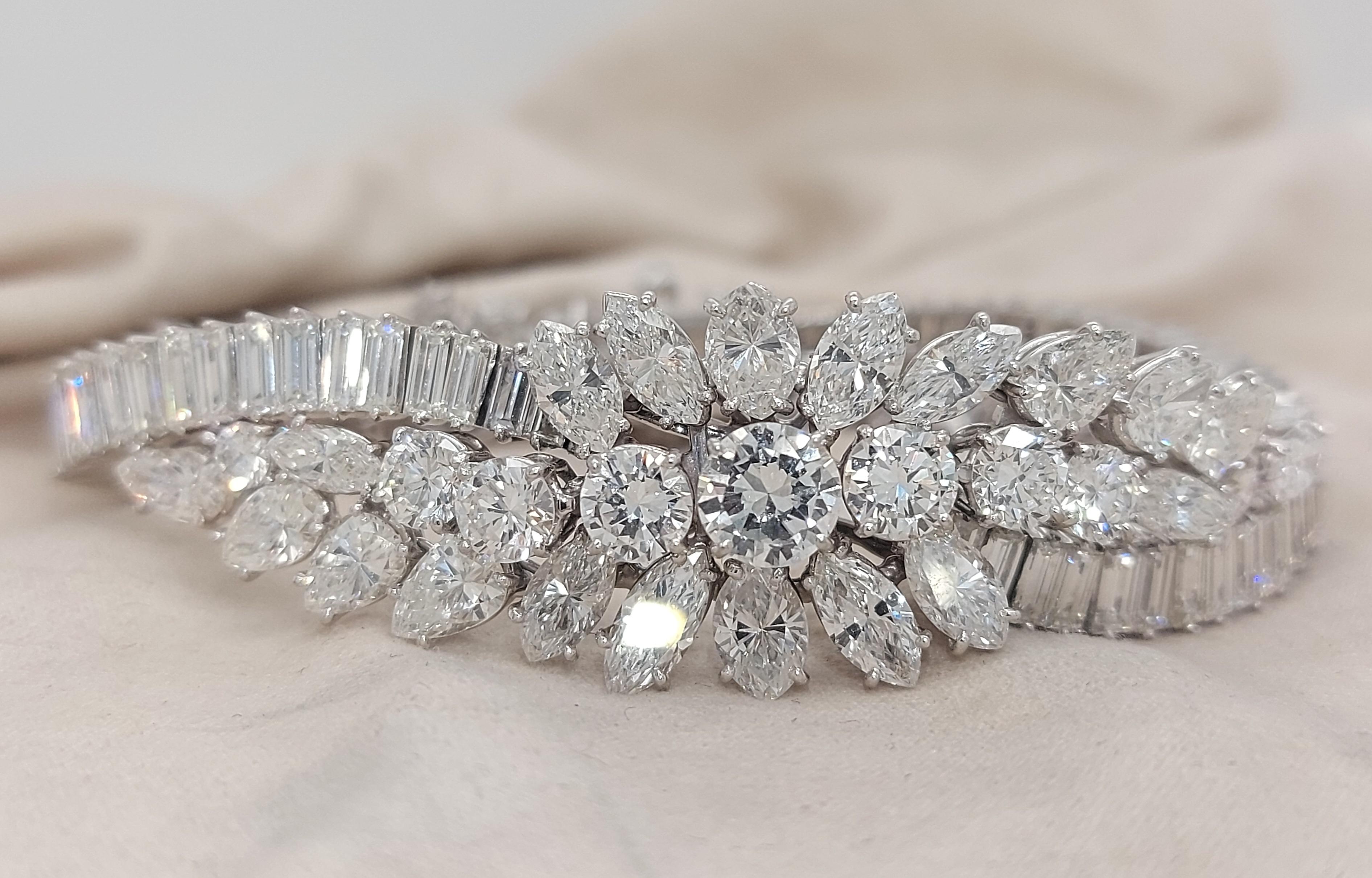 Platin Asprey &Co 20 Karat Diamantarmband Nachlass an Seine Majestät Qaboos Bin Said (Kunsthandwerker*in) im Angebot