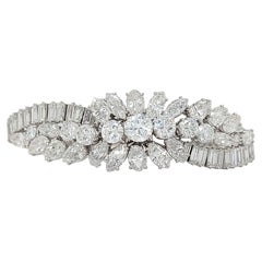 Antique Platinum Asprey &Co 20 Ct Diamond Bracelet Estate to His Majesty Qaboos Bin Said