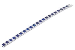 Platinum Asprey & Co Sapphire & Diamond Bracelet to His Majesty Qaboos Bin Said