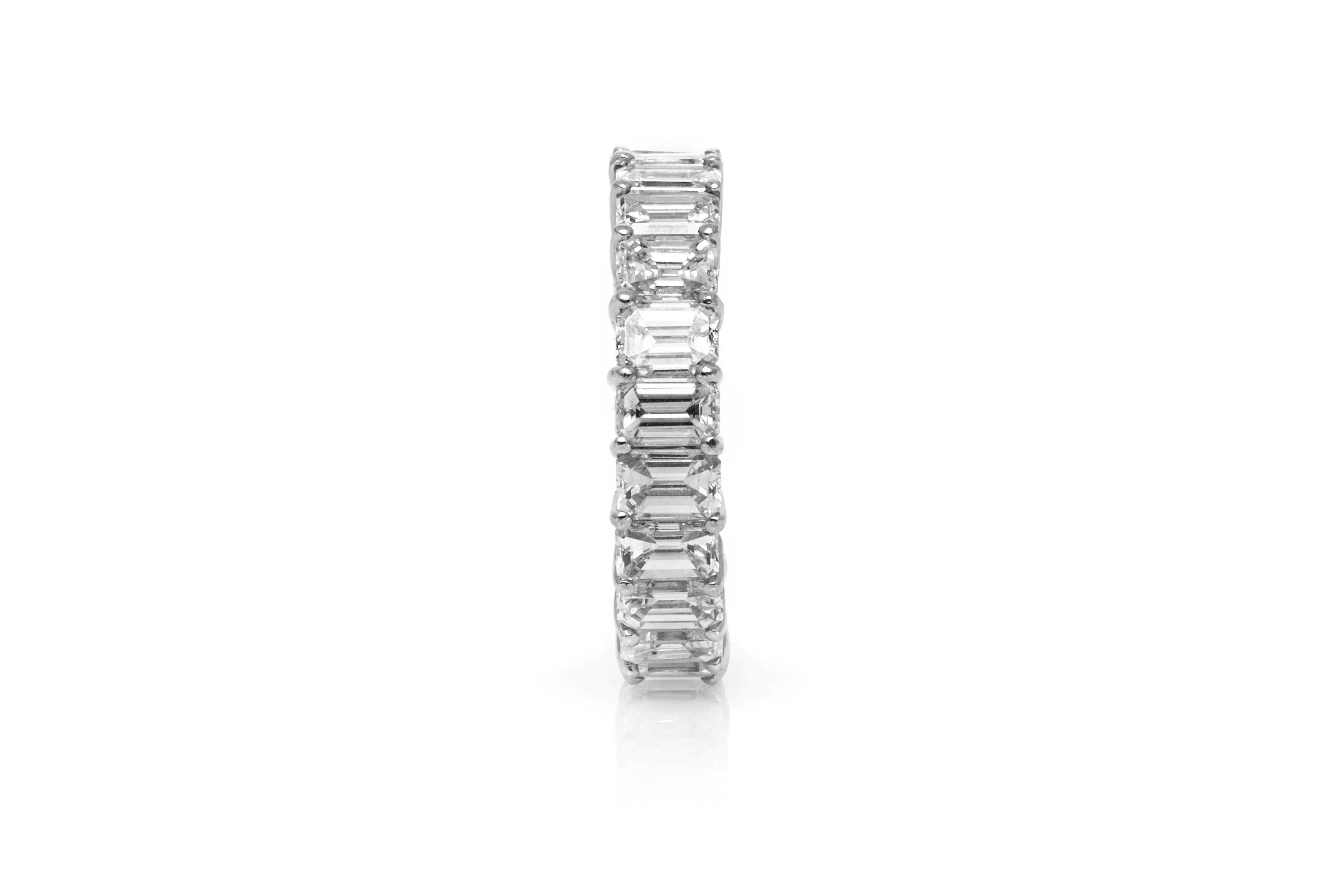 asscher wedding band